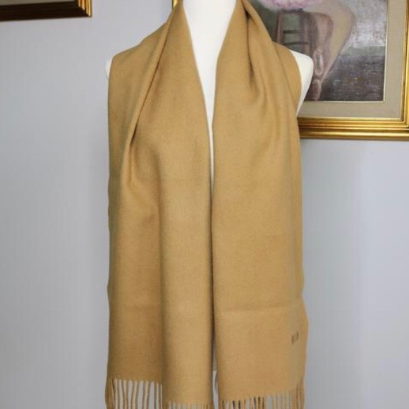 NEW Authentic moschino wool scarf in sandy beige - Picture 7 of 9
